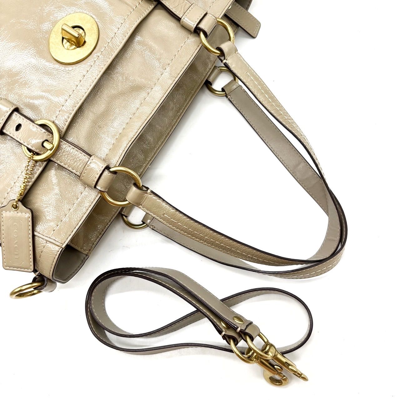 美品】 COACH コーチ 2way ショルダーバッグ トートバッグ ターン