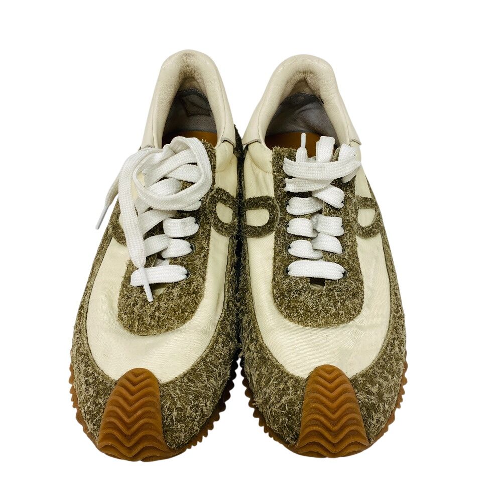 LOEWEロエベ 27 592310 フローランナー スニーカー ベージュ メンズ 