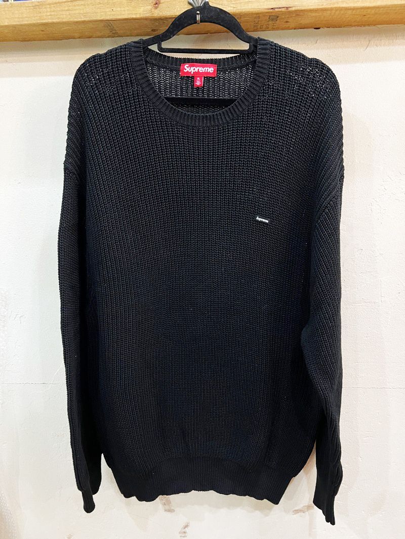 美品　supreme 23aw ribbed sweater ニット　ブラックkaiko