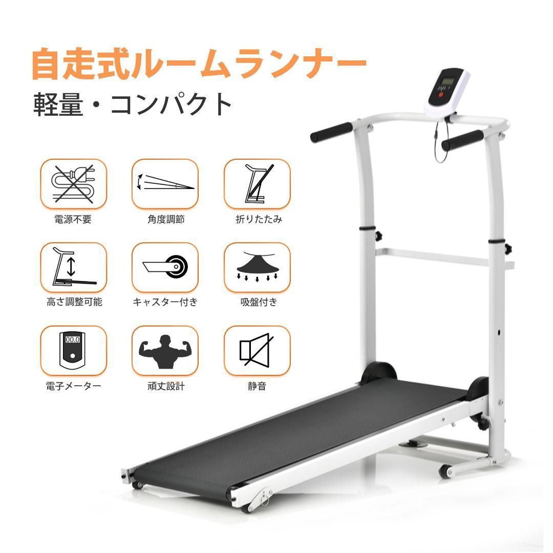 ルームランナー MAX12km/h 電動家庭用ウォーキングマシン ランニング