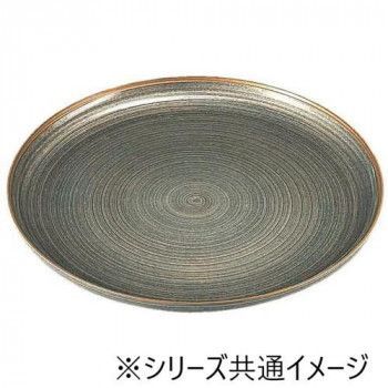 福井クラフト 尺6冠皿 金駒筋グレーパール 53290170