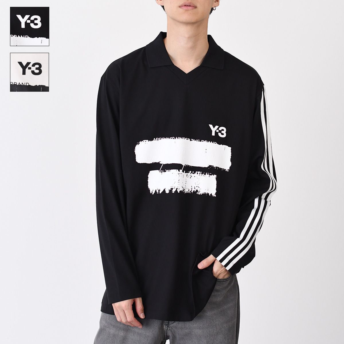 Y-3 | U GFX LOGO LS T CORE WHITE JM3233 Tシャツ U GFX LOGO LS T Y-3│Y-3 ワイスリー