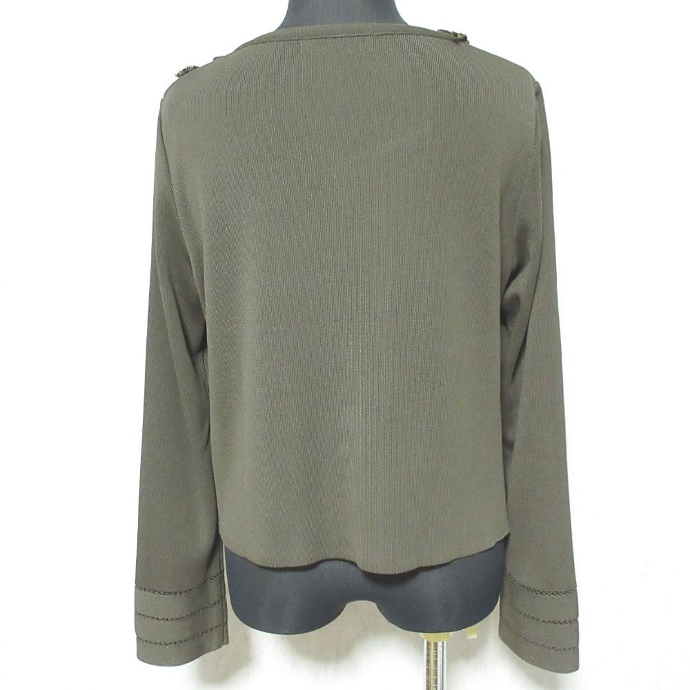 美品 Rene ルネ リボンデザイン カーディガン サイズ36 ブラウン レディース 古着 中古 美品 Rene ルネ リボンデザイン カーディガン サイズ36 ブラウン