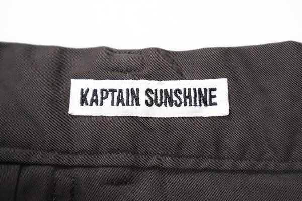 Kaptain Sunshine ◇22AW 2プリーツ トラウザーズ Dブラウン サイズ32