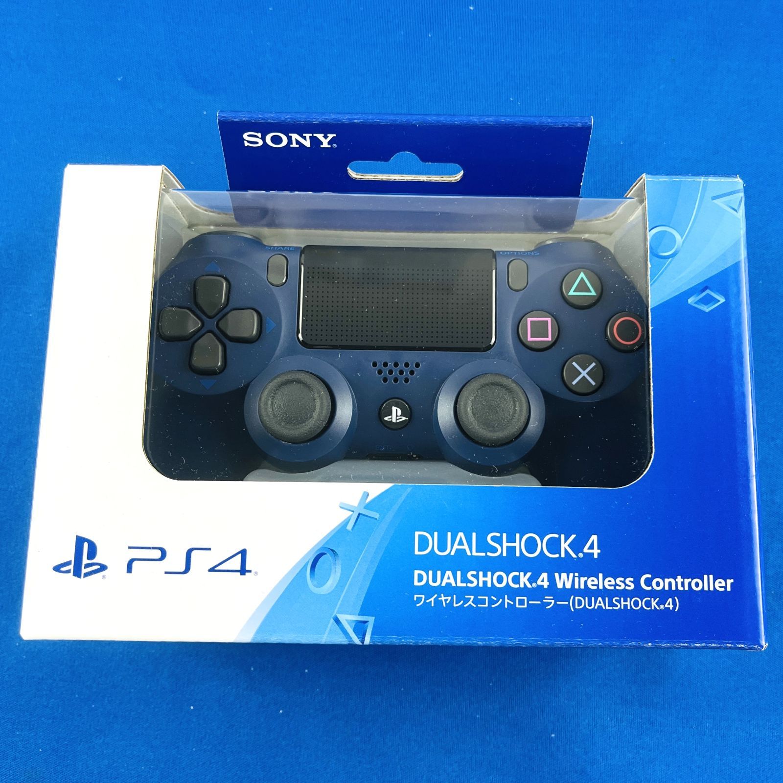 動作OK】SONY PS4 DUALSHOCK4 ワイヤレス コントローラー 純正 Wireless Controller 箱付き 取扱説明書付き ミッドナイト  ブルー Midnight Blue CUH-ZCT2J ソニー デュアルショック - メルカリ