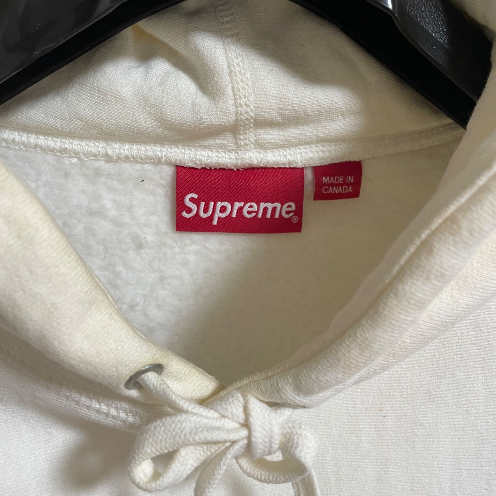 SUPREME スワロフスキー ホワイト パーカー size:M A63 - メルカリ