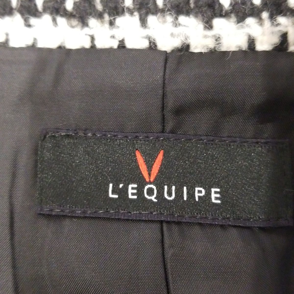 未使用　レキップ L'EQUIPE ノーカラーコート ブルー 水色　サイズ38 BLUE LABEL CRESTBRIDGE（ブルーレーベルクレストブリッジ）の