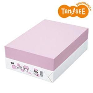 【新品・4営業日で発送】TANOSEE カラーペーパー Juicy ピーチ A4 500枚(CPJ76A4-24)