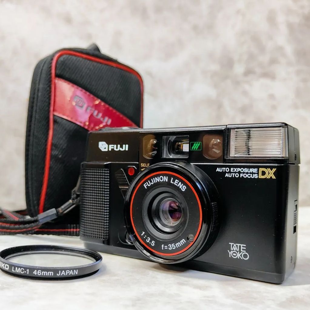 FUJI AUTO-8QD TATEYOKO コンパクト フィルムカメラ 泡だて