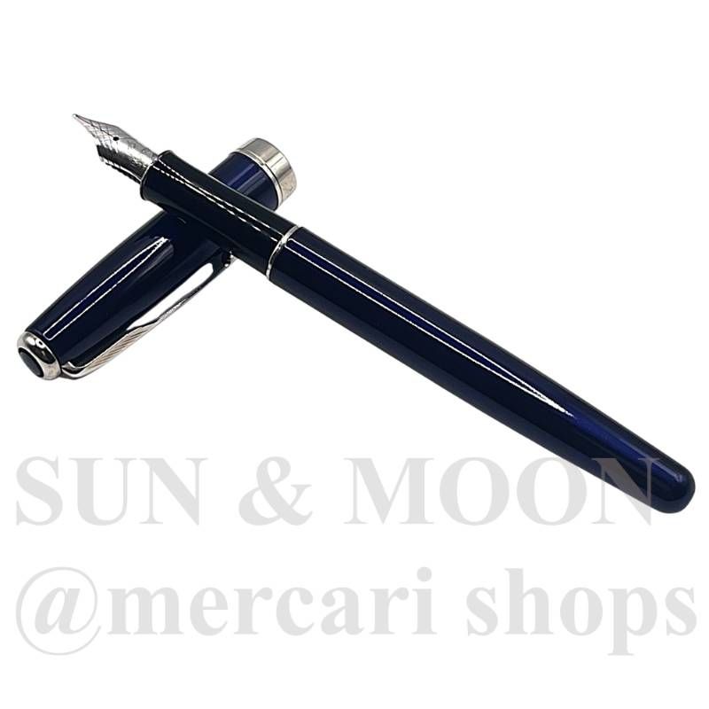 パーカー ソネット 万年筆 ペン先18K 金18 細字 F ネイビー ＊インクなし WT10