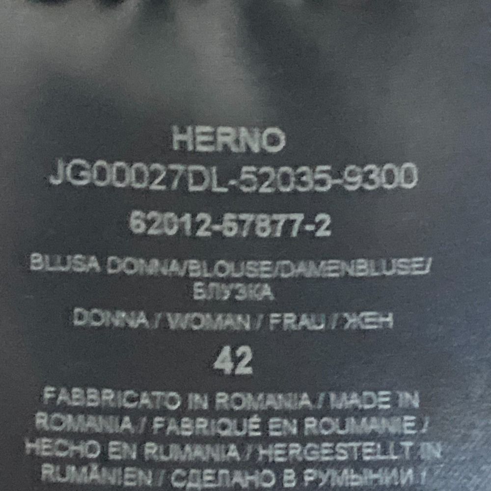 美品 HERNO ヘルノ ギャザーヘム フレンチスリーブ カットソー プルオーバー サイズ42 ブラック レディース 古着 中古 HERNO - 美品 HERNO ヘルノ ギャザーヘム フレンチスリーブ
