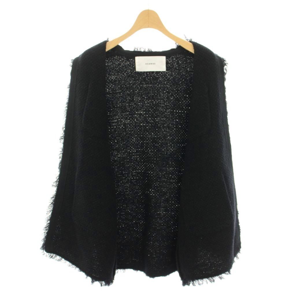 完売品✨】ADAWAS ニットツイードジャケット黒金ボタン定価3.5万