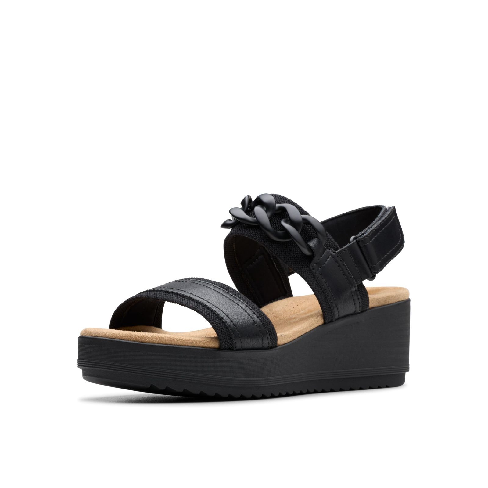 Size 22.5 cm_Color ブラック|ブラック クラークス サンダル ウレンリーイヴ レディース ブラック|ブラック 22.5 cm