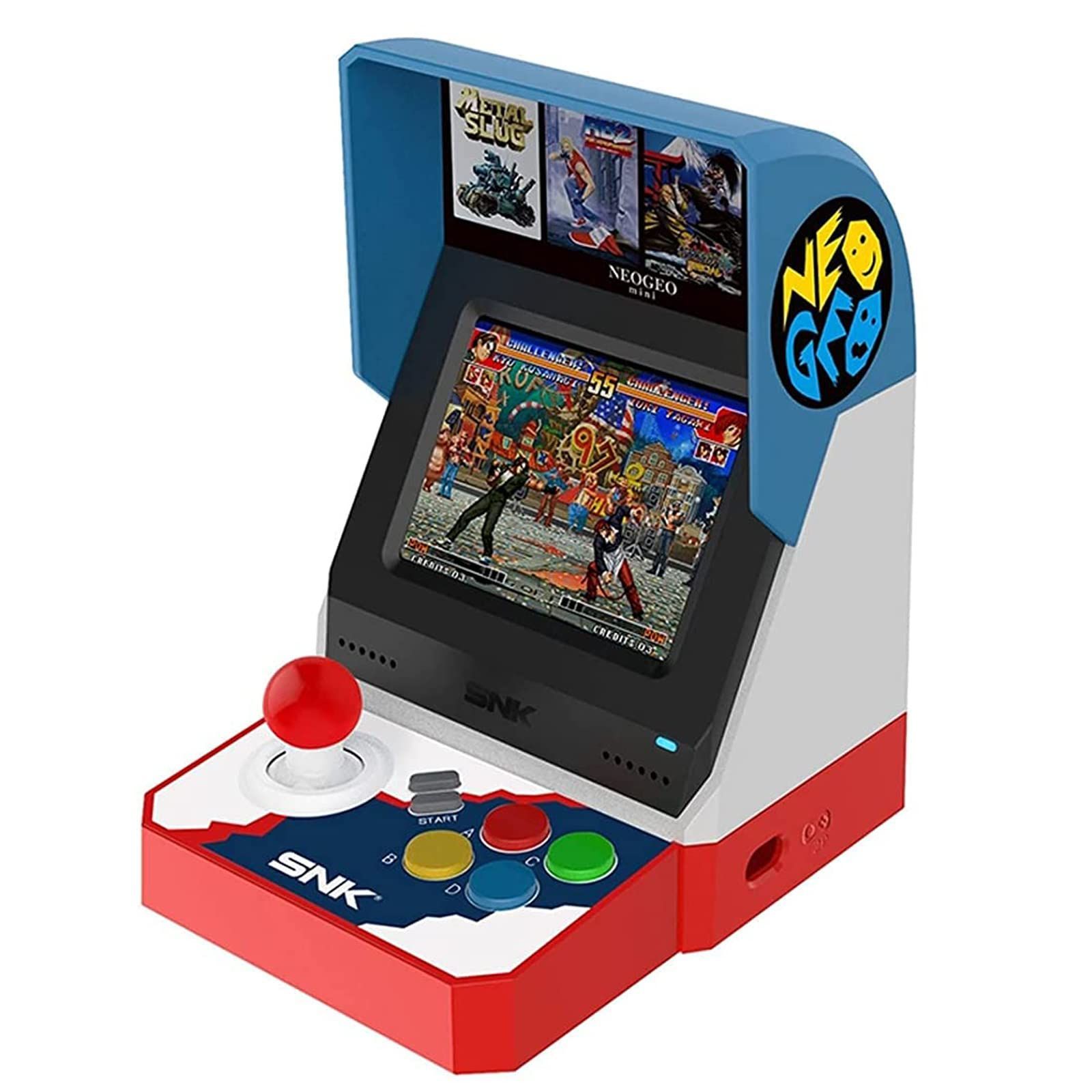 【在庫処分】ミニ 日本版 ネオジオ NEO GEO Miniアーケード アジア版 ゲーム機 「ザ・キング・オブ・ファイターズ」「メタルスラッグ」など40本 SNK名作タイトル収録 Mini 3.5インチLCDスクリー / ゲームパッド端子2つ NEOGEO /