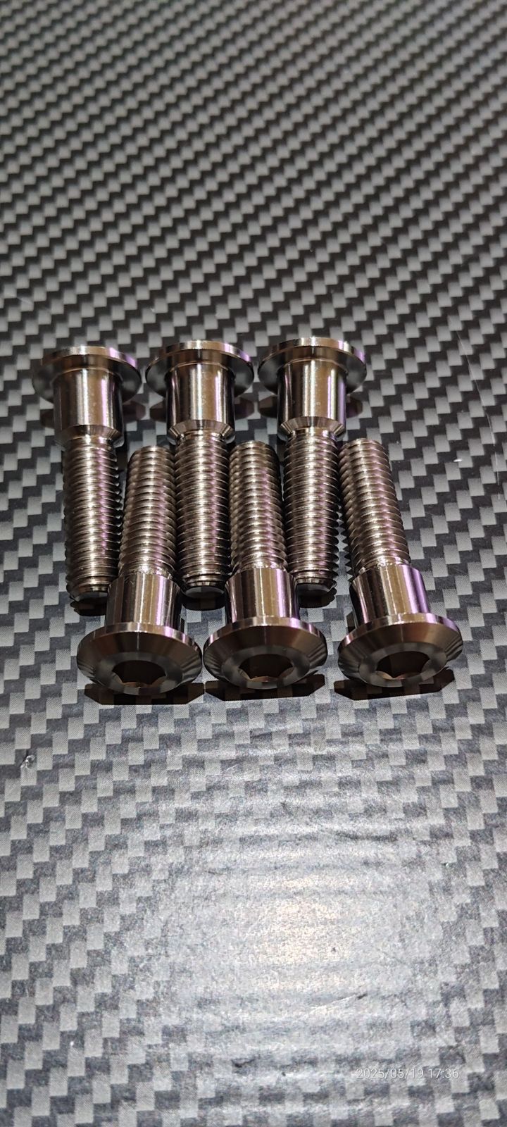 オンライン M8×33㎜ P1.25 64チタン ディスクブレーキボルト 6本 64チタン