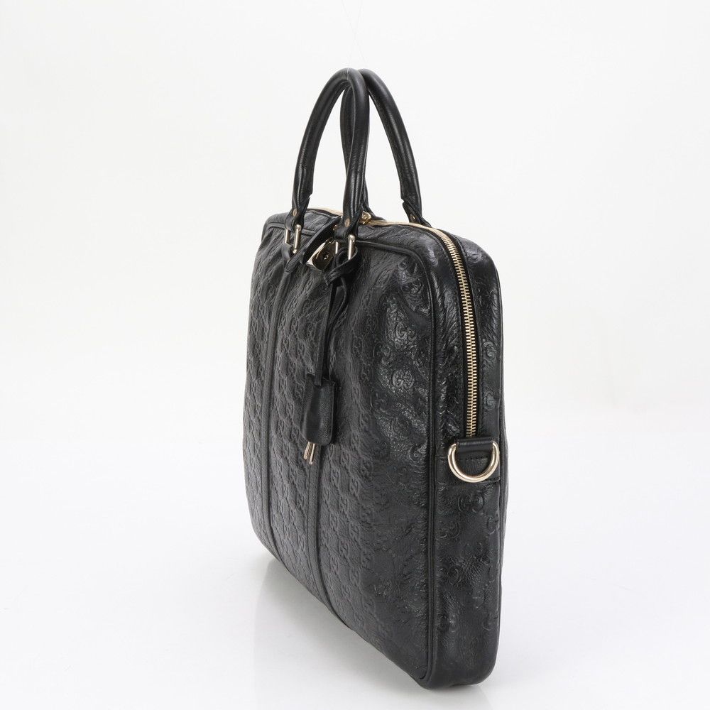 Gucci ハンドバッグ 美品 グッチ グッチシマ GG 201480 レザー ビジネス バッグ 書類鞄