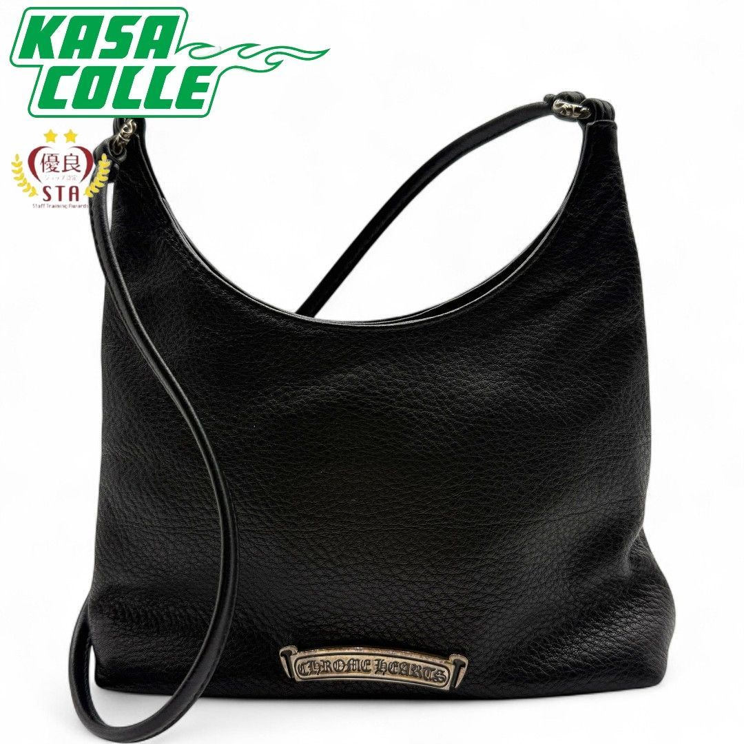 CHROME HEARTS ブラックレザーショルダーバッグ ショルダーバッグ レザー ブラック クロムハーツ – RECLO