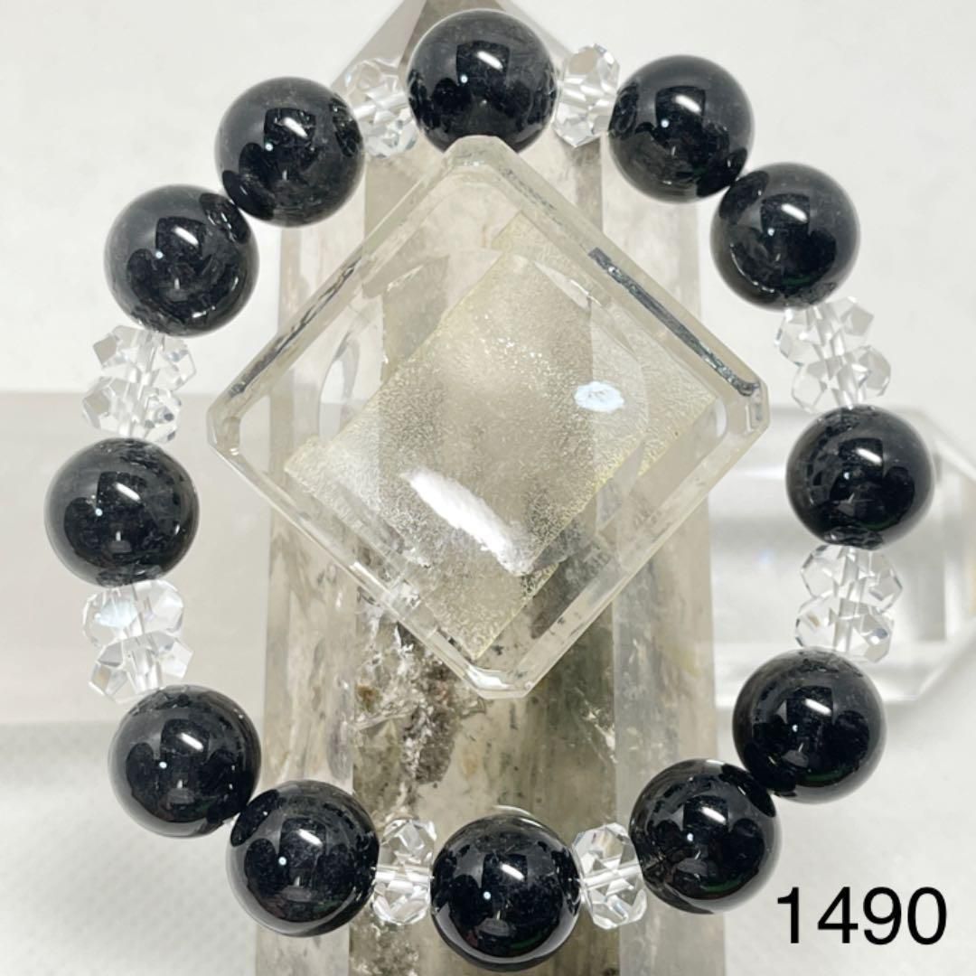 ブラックルチル パワーストーンブレスレット 内径約14.5cm 購入