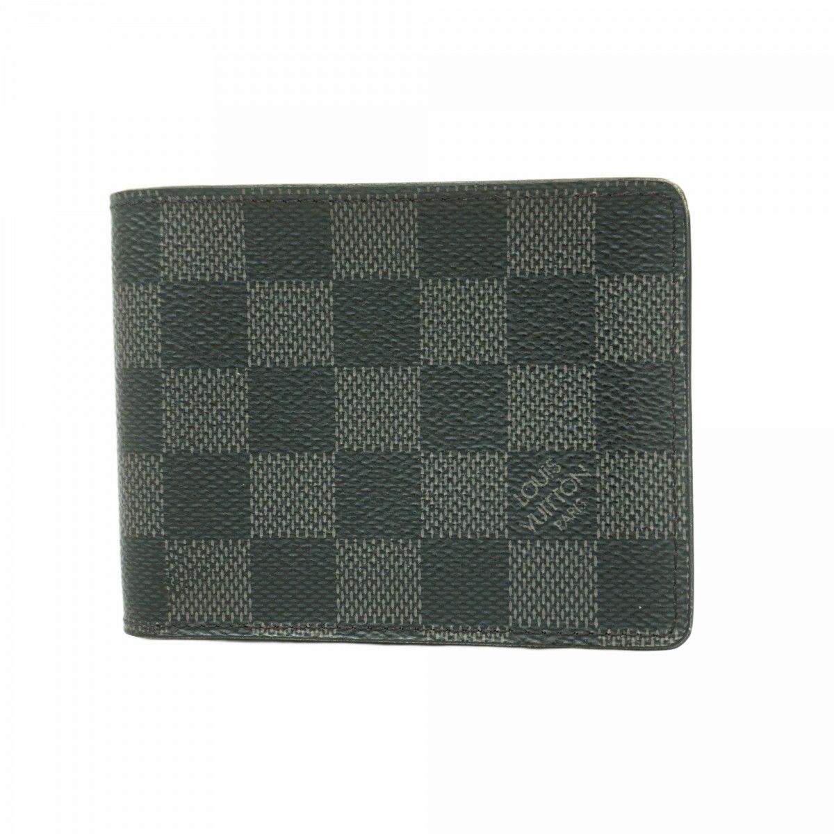 5mb1688 ルイヴィトン 財布 ダミエ グラフィット ポルトフォイユスレンダー N63261 ブラック メンズ