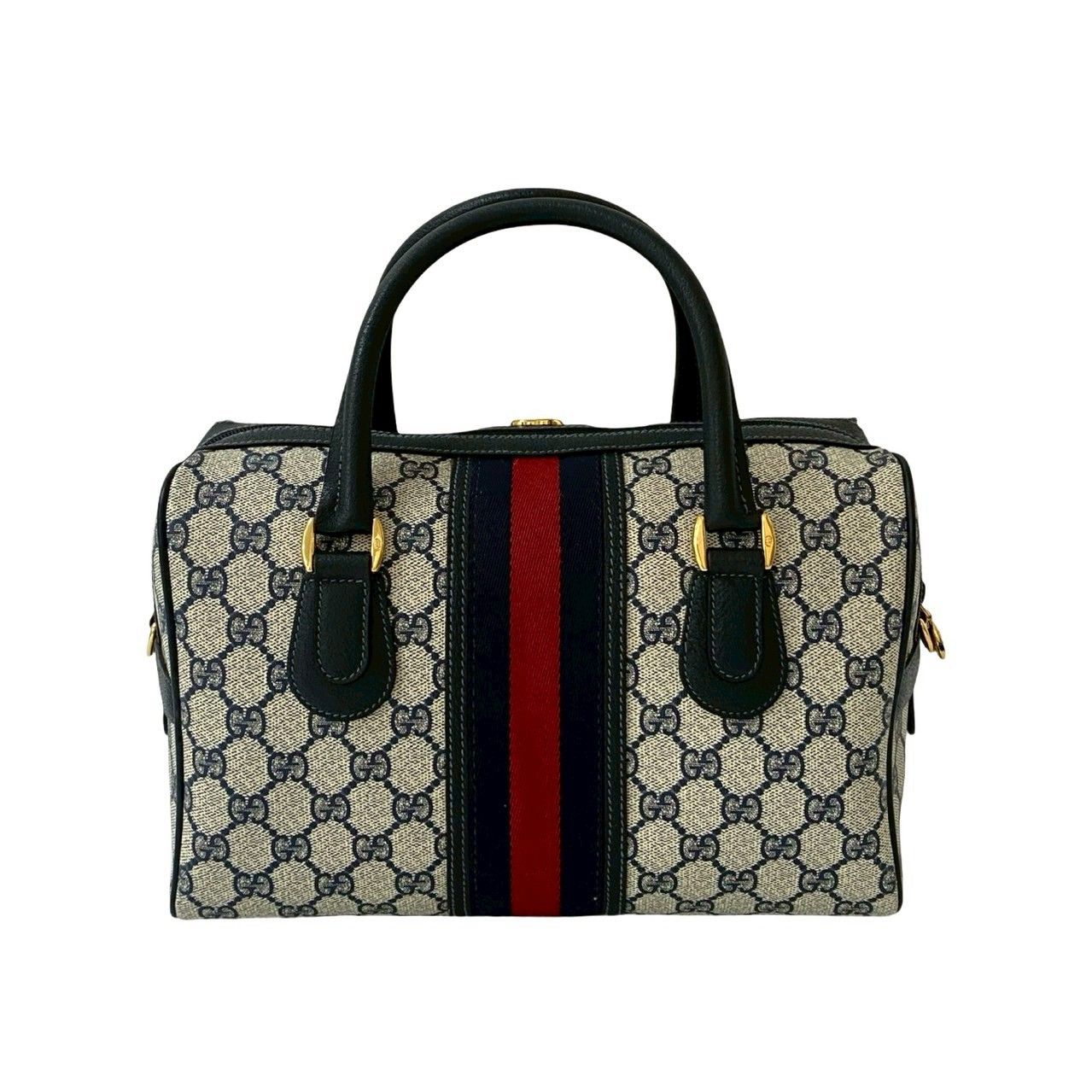 美品 GUCCI グッチ GG柄 大容量 ハンド バッグ レザー オールド GUCCI（グッチ） オールドグッチ ボストンバッグ ハンド PVC レザー GG