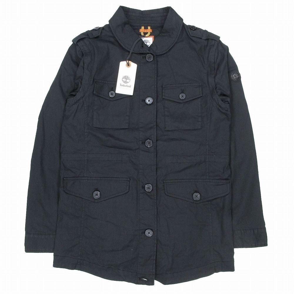ティンバーランド Timberland リムーバブルスリーブ ミリタリー ジャケット ブルゾン アウター B4102001 S ブラック ur65