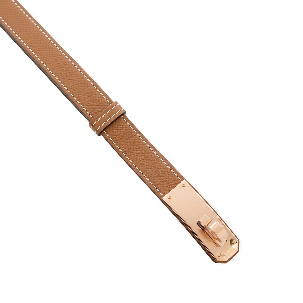 エルメス ケリーベルト18 ゴールド/ピンクゴールド金具 エプソン