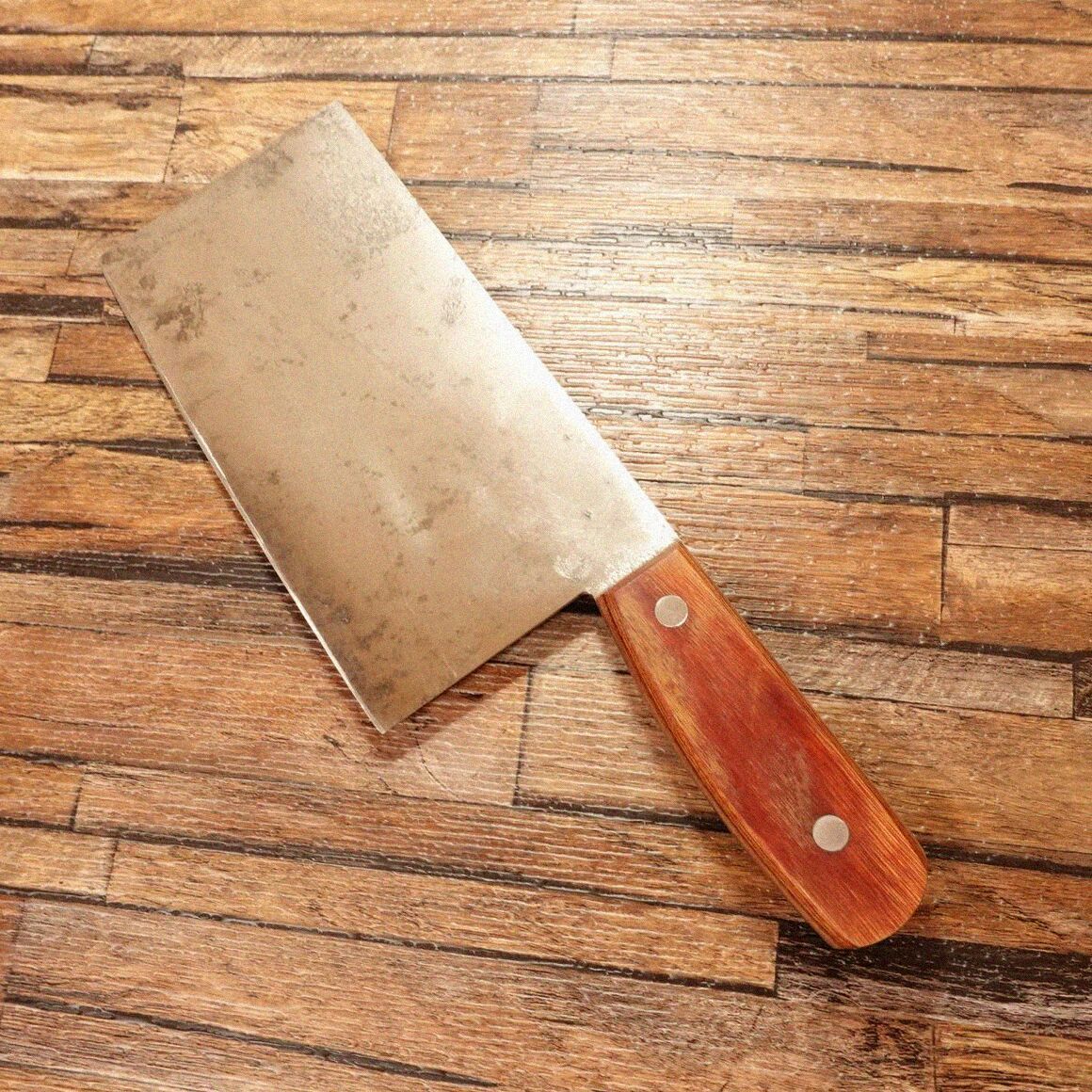 関孫六 中華包丁 研ぎ済 ハガネ 両刃 180mm