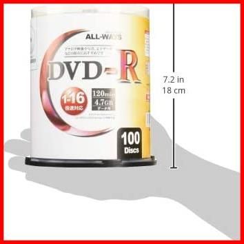 ALL-WAYS DVD-R 4.7GB 1-16倍速対応 100枚 データ・アナログ映像の 