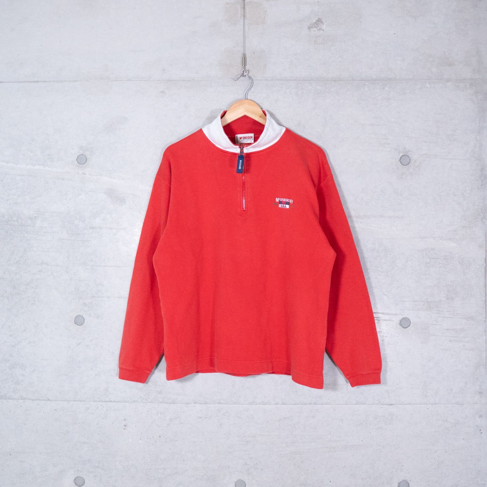 90s-00s McGREGOR マックレガー HALF ZIP SWEATSHIRT ハーフジップ 