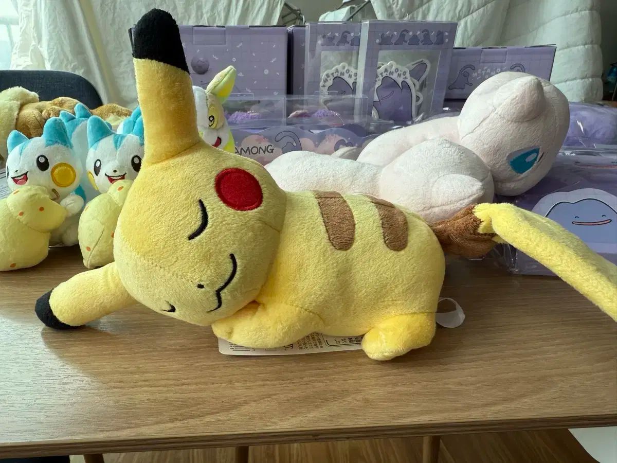 休眠 イーブイ ぬいぐるみ ピカチュウ
