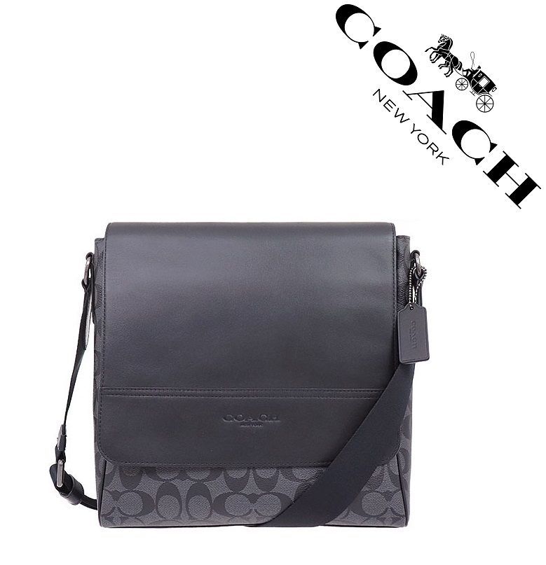 セール中】COACH コーチバッグ F73339 チャコール×ブラック ショルダー  