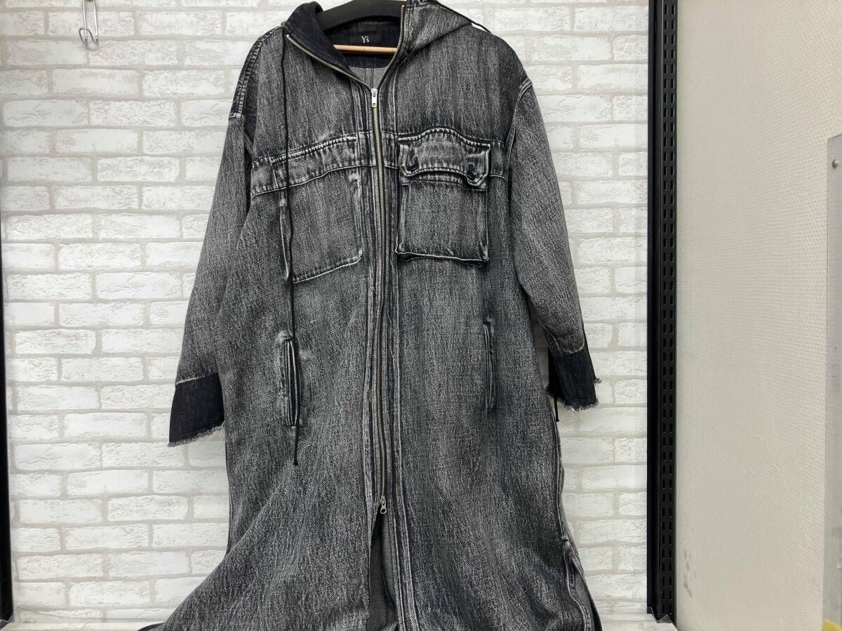 ワイズ デニムフーデットコートドレス y's HOODED COAT DRESS ワイズ デニムフーデットコートドレス y´s HOODED COAT DRESS