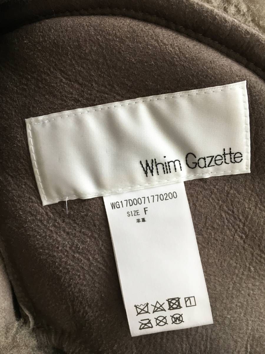 店内全品ﾎﾟｲﾝﾄ2倍!! 極美品 Whim Gazette ウィムガゼット 羊革