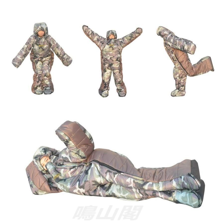 着る寝袋 人型 歩ける 防寒 ポカポカ キャンプ 登山 車中泊 防災 男女兼用 あったか HRDEVELOPMENT_JP