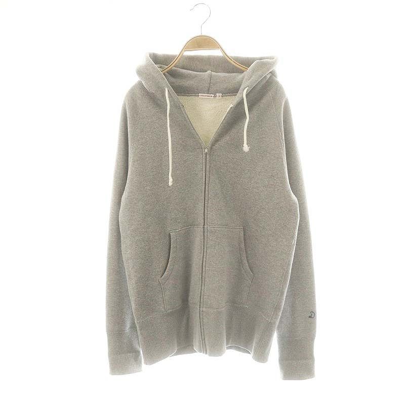 DRESSTERIOR 吊裏毛ジップアップフード付きパーカー Mサイズ グレー