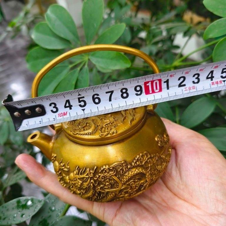 銅器 龍鳳提梁 徳利 急須 茶道具 工芸品 美術品 置物 銅器 龍鳳提梁 徳利 急須 茶道具 工芸品 美術品 置物