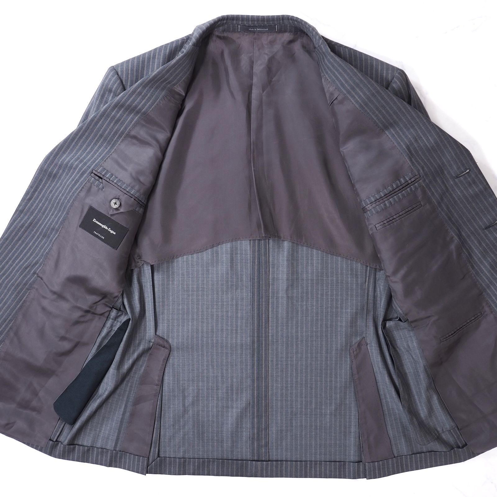 △エルメネジルドゼニア Ermenegildo Zegna トラベラー ウールシルク 