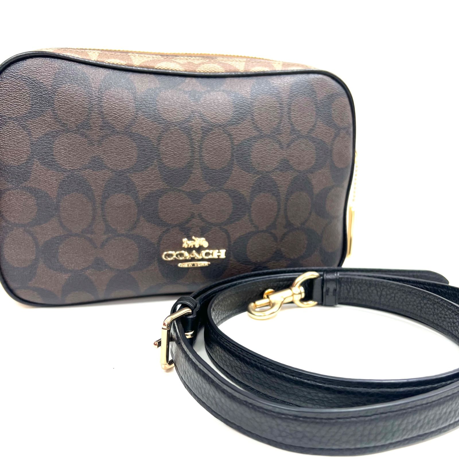 ✦レザー✦極美品　COACH　コーチ　ショルダーバッグ　シグネチャー　PVC レザー