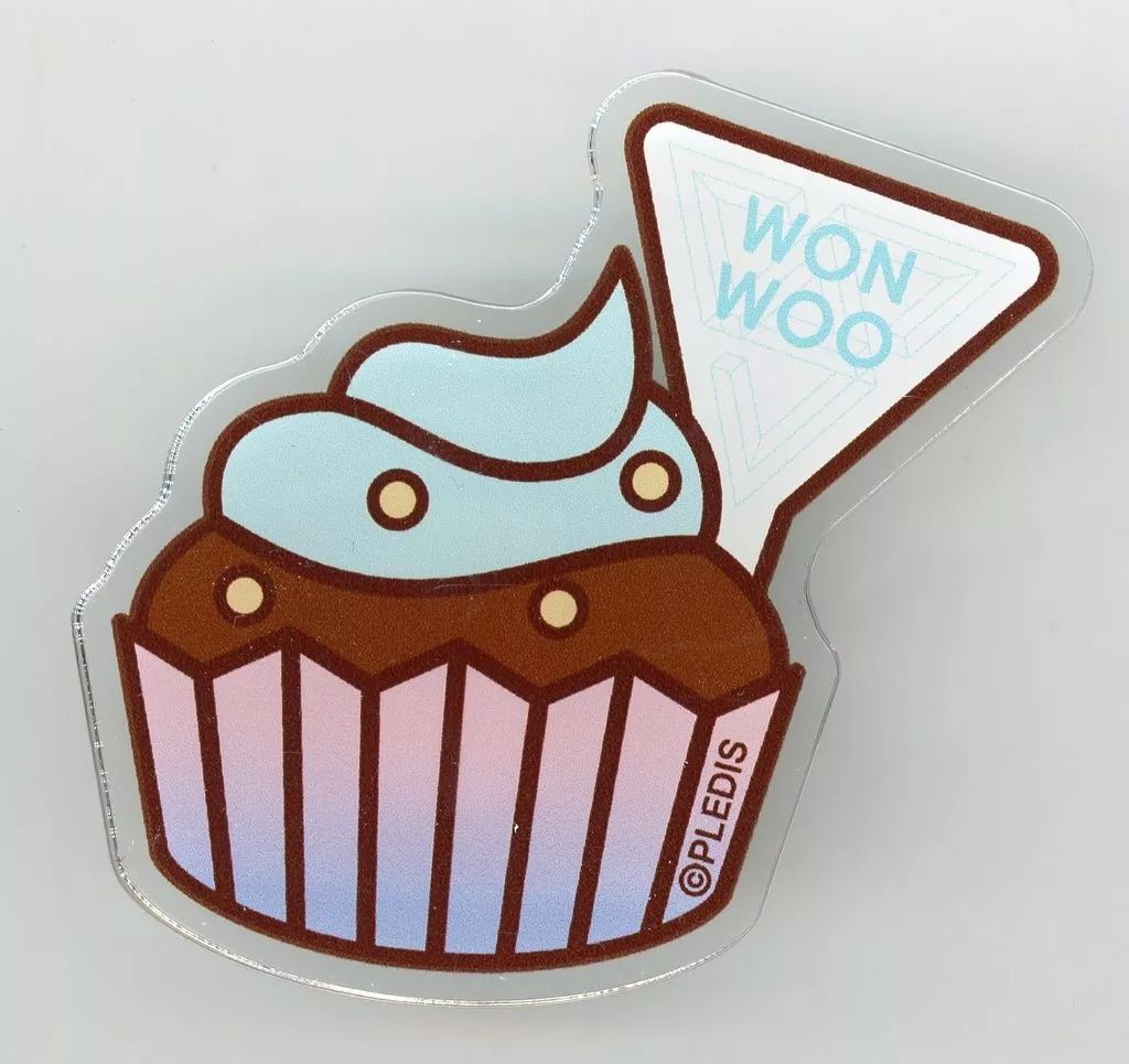 中古】バッジ・ピンズ(男性) ウォヌ アクリルバッジ 「SEVENTEEN CAFE