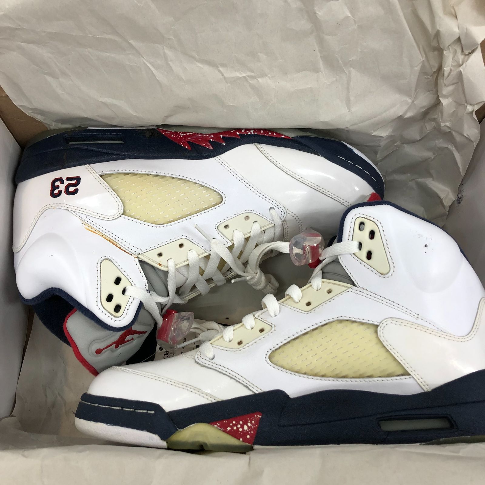 77.NIKE AIR JORDAN 5 RETRO INDEPENDENCE DAY【観賞用】 - メルカリ