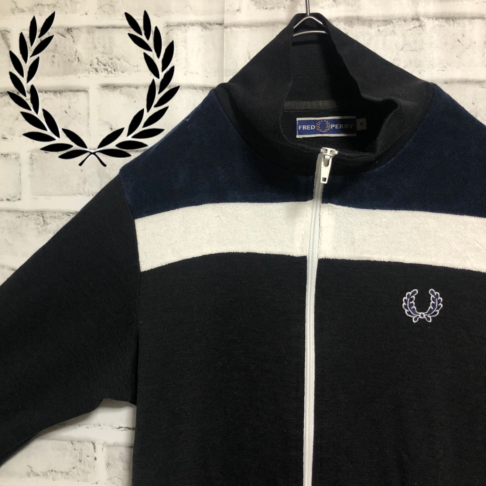 80s⭐️Fred Perry トラックジャケット/ジャージ 刺繍トレファイル 