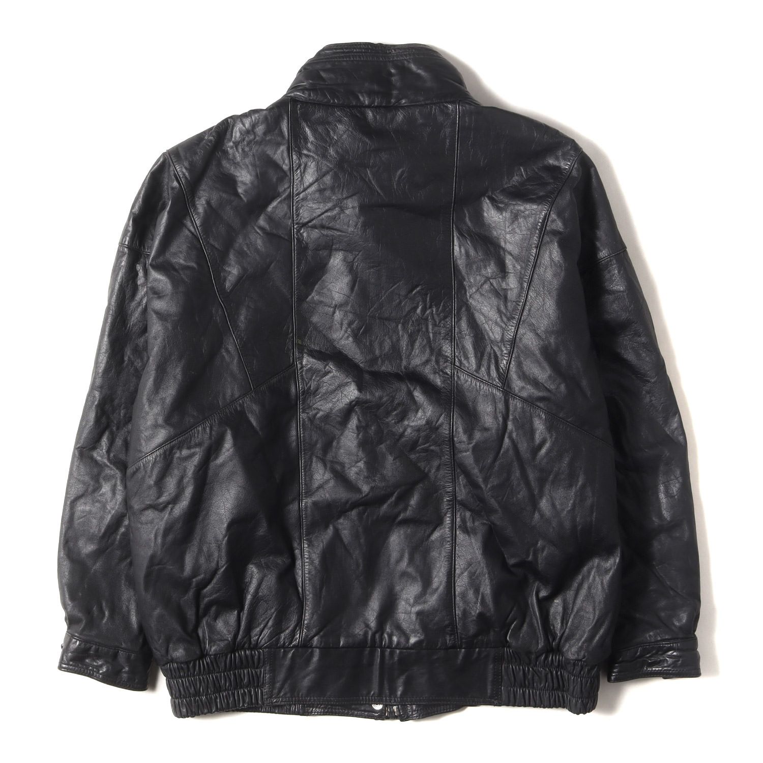 90s レザー ジップアップ ブルゾン 90年代 スポーツジャケット