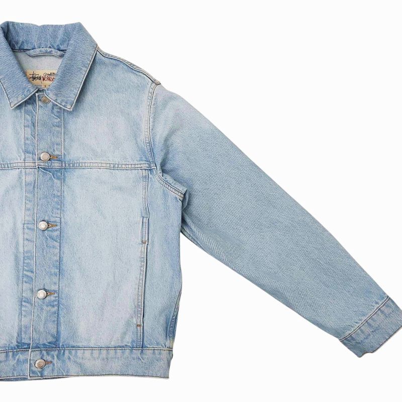 Stussy Trucker Jacket Denim ライトブルー Stussy Trucker Jacket Denim ライトブルー