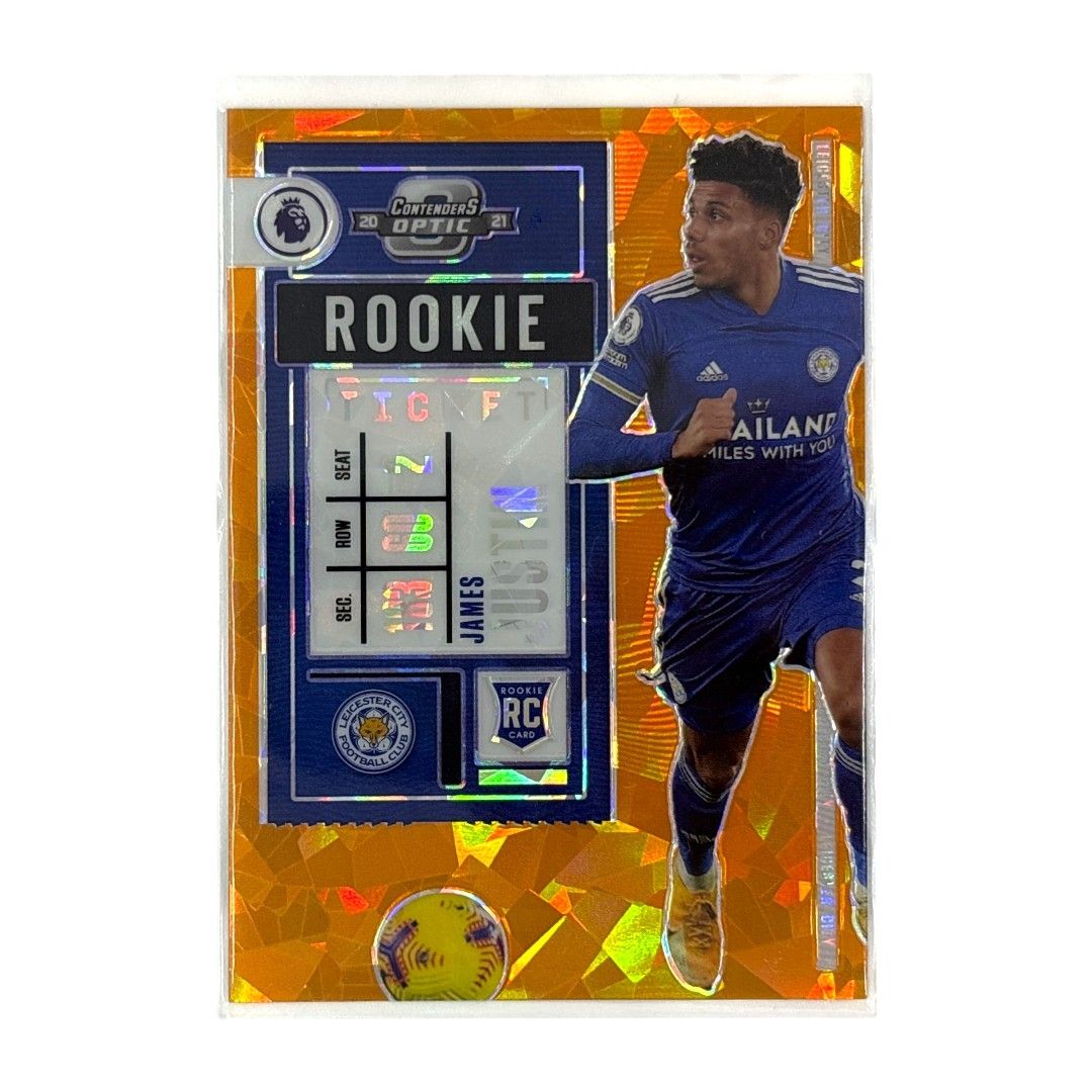 PANINI サッカーカード CHRONICLES CONTENDERS OPTIC PRIZM JAMES JUSTIN LEICESTER CITY 17/23 #5 送料無料 中古 IT1 PANINI サッカーカード CHRONICLES CONTENDERS OPTIC PRIZM
