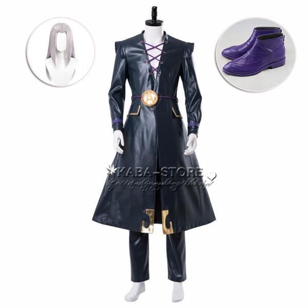 ◆ジョジョの奇妙な冒険 風 レオーネ?アバッキオ 風 コスプレ衣装 ウィッグ 靴 cosplay コスチューム イベント アニメ ハロウィン