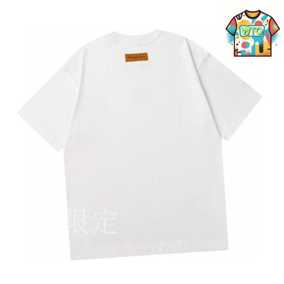 今日特価】Louis Vuitton エンボスロゴ T シャツ（B/W/G）/LV
