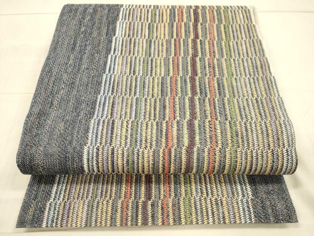 平和屋着物＊夏物　八寸名古屋帯　間道　正絹　逸品　DAAX5911cm 平和屋着物＊夏物 八寸名古屋帯 間道 正絹 逸品 DAAX5911cm - メルカリ