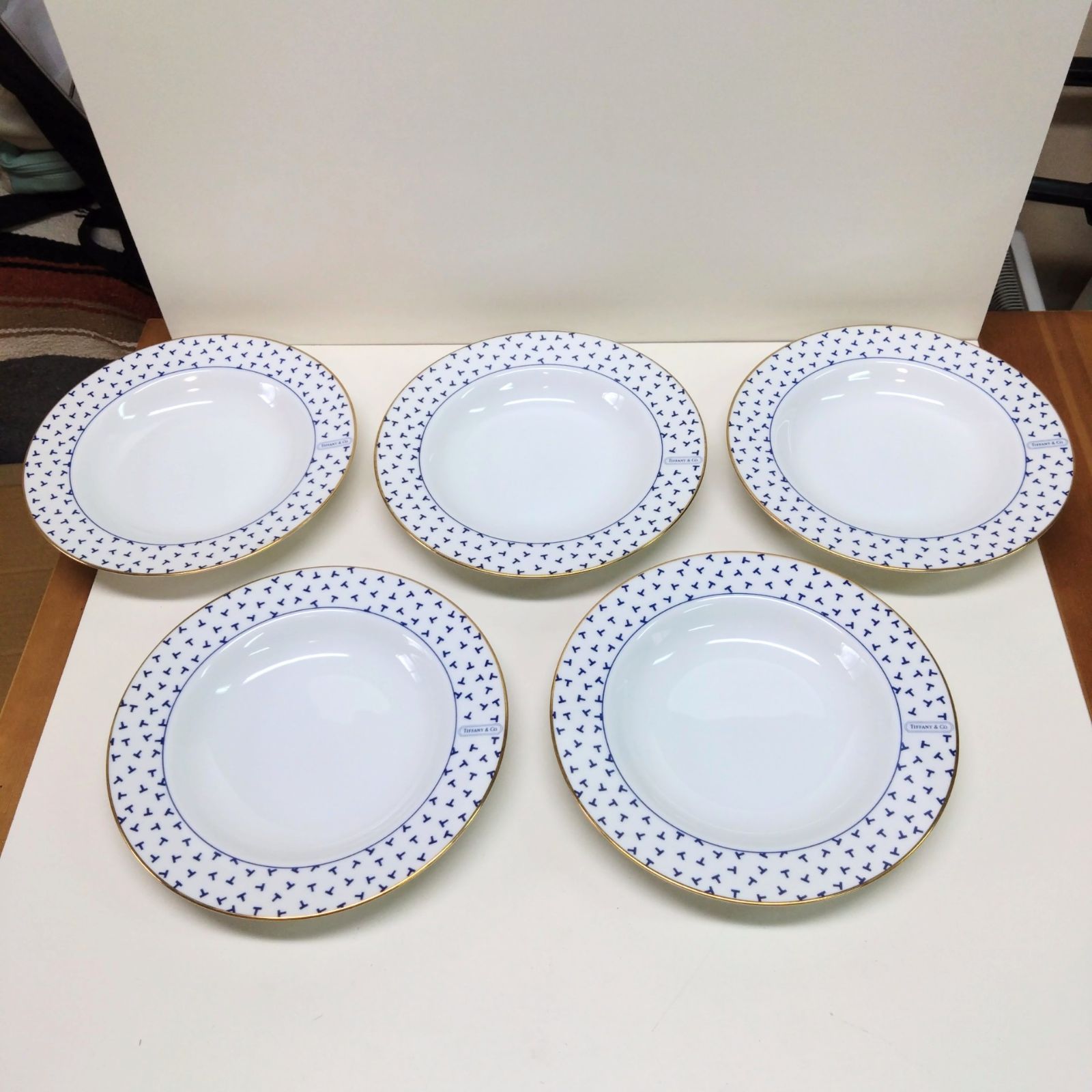 Tiffany & Co. 中皿 5枚セット　カレー　シチュー皿 Tiffany & Co. 中皿 5枚セットカレーシチュー皿