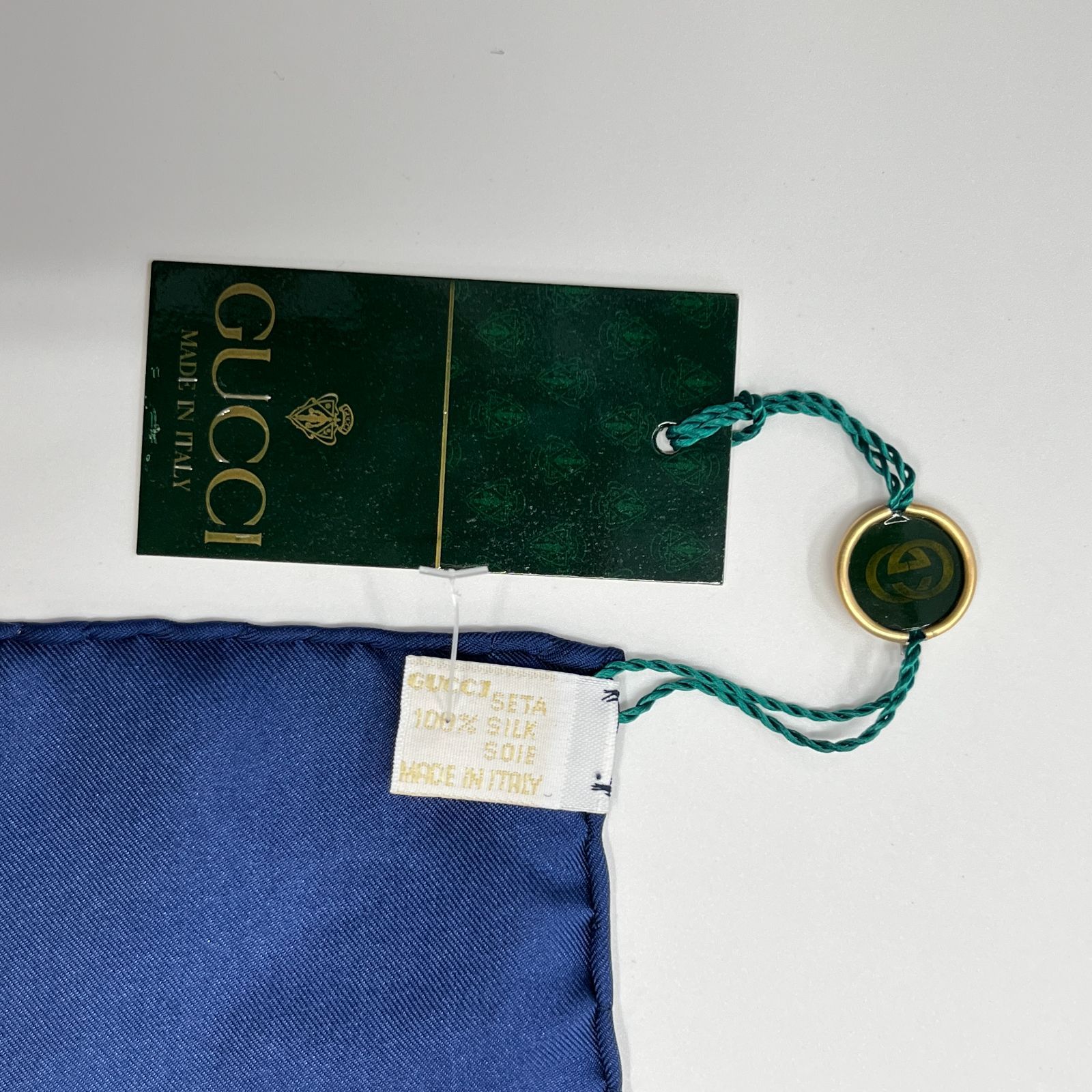 中古】GUCCI グッチ スカーフ シルク マルチカラー ヴィンテージ