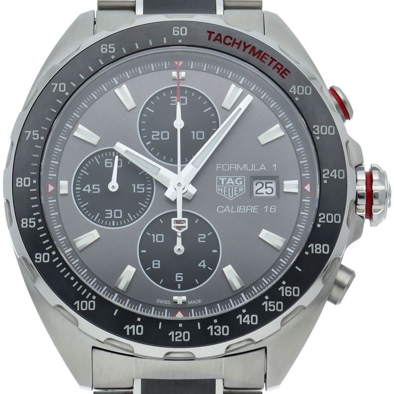 タグ ホイヤー フォーミュラ1 クロノグラフ キャリバー16 CAZ2012.BA0970 箱 保証書 SS メンズ時計 ブラック